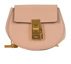 Small Drew, Leather, Pink, 6520, 2*